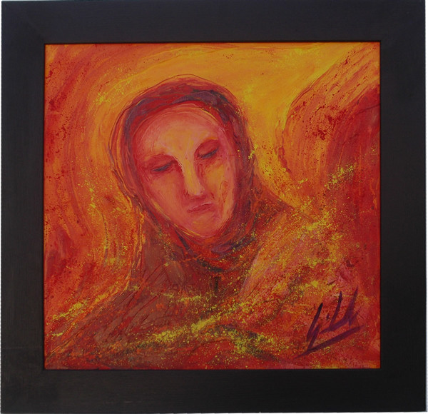 L'energia della madonna 60x60 olio/tela codice 0181